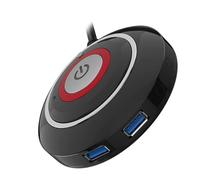 HANABASS USB Power Button Desktop Computer Reset Extension Cable with Abs Material for Ktv and Company Use