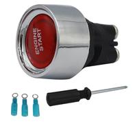 HANABASS V 24v Push Button Engine Start Switch for Vehicle Car, Keyless Ignition with Highly Luminous Led, Abs and Aluminum Alloy Material, Suitable for Auto Engine Start Panel