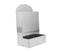 HANABASS Vertical Poultry Feeder with Hanging Metal Design Large Capacity Oyster Shell and Grit Dispenser for Chickens Space-saving Nutrient-rich Feeding Accessory for Healthy Flocks