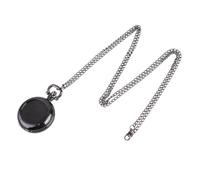 HANABASS Vintage Pocket Watch Necklace Retro Pendant Pocket Watch Black Medium Size Creative Gift for Family Friends Special Occasion