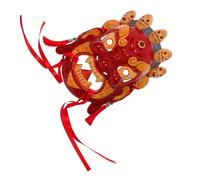 HANABASS Vintage Tibetan Opera Mask Hand-painted Resin Lightweight Traditional Chinese Role Play Accessory for Festival Performances and Asian Cultural Masquerade