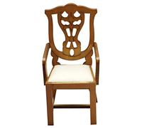 HANABASS Vintage Wooden Dollhouse Chair Ornament Miniature Furniture for Doll House Accessories Rustic Retro Style Decoration for Mini Home Scenes and Photography Props
