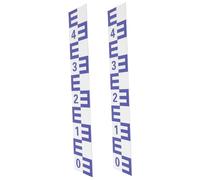 HANABASS Water Level Measuring Sticker Self-adhesive Water Gauge Tool for Pools 2pcs 10x50cm Reflective Aluminum Corrosion-resistant for Outdoor Tidal Monitoring
