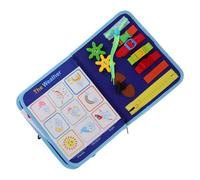 HANABASS Wear-resistant Felt Busy Board Learning for Ages Thick Non-woven Montessori Educational Activity Board for Dressing Skills and Pattern Matching Fun Sensory Development Game