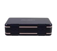 HANABASS Weekly Pill Organizer Large Capacity Double-Layer Sealed Pill Box for 7 Days, Portable Travel Case with Morning, Noon, Night Compartments in Blue