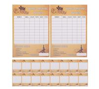 HANABASS Wine Tasting Judge Cards with Structured Scoring and Data-driven Insights 30pcs Paper Material 18x12.6cm for Wine and Amateurs for Competitions