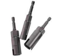 HANABASS Wing Nut Drivers 3pcs 1/4 Inch Handle Drill Adapter Wrench Tool with Chromium Vanadium Steel for Use on C-Shape Hooks During Window Blind Setup