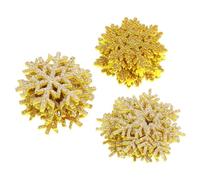 HANABASS Winter Theme Snowflakes Applique 30Pcs Embroidered Patches Sew on Iron on Clothes DIY Fabric Craft Supplies