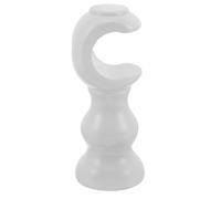 HANABASS Wood Curtain Rod Holder Bracket for 28mm Rod Wall Mounted with Stable Weight Distribution and Enhanced Durability Decorative Nordic Style for Home Remodel and Living Room White