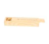 HANABASS Wood Pregnancy Test Box with Lid Natural Wood Keepsake Case for Pregnant Women Newborn Memory Storage Box with Heart Footprint Design Parents