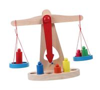 HANABASS Wooden Balance Scale DIY Educational for Montessori Math Learning Assembly Science Project Interactive Family Plaything Safe Reusable Game