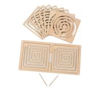 HANABASS Wooden Brain Puzzle for Adults and Cognitive Development Enhancing Concentration and Fine Motor Skills Left and Right Brain Training Educational Game for Office and Home Use