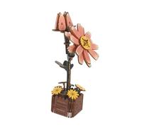 HANABASS Wooden Daisy Flower Puzzle Kit DIY Creative Craft Model with Vase for Relaxation and Home Decor gift for for for for for for for Hobbyists and Skill Development