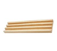 HANABASS Wooden Domino Rack with Non Slip Base DIY Domino Trays for Adults Smooth Edge Design for Easy Gameplay Natural Wood Construction for Durability for Traditional Games and
