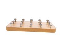 HANABASS Wooden Finger Rehabilitation Training Board for Hand-Eye Coordination Grip Strengthening and Dexterity Exercises Suitable for Adults and Children Therapy and Skill Development