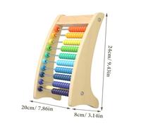 HANABASS Wooden Math Calculation Abacus Educational Learning for Montessori Counting Frame for Addition and Subtraction Practice Enhances Cognitive Skills and Hand Eye Coordination
