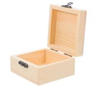 HANABASS Wooden Packaging Box Present Box Beige Simple and Elegant Unique Design Protects Presents from Damage Suitable for Holidays Presenting Occasions