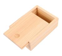 HANABASS Wooden Poker Cards Storage Box with Sliding Lid Rectangular Playing Card Organizer Case for DIY Photos and Universal Simple Storage