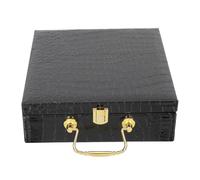 HANABASS Wooden Portable Cigar Storage Box with Flip Cover Crocodile Pattern Cigar Case for Travel and Home Compact 20.5x7.5cm