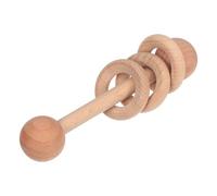 HANABASS Wooden Rattle Shaking Plaything for Hand Eye Coordination and Sensory Development Compact for Home Travel Safe Wooden Rattles