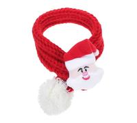 HANABASS Xmas Themed Cat and Dog Scarf Soft Knitted Christmas Pet Scarf Warm Holiday Accessory for Pets Cozy and Comfortable Design for Festive Wear