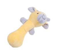 HANABASS Yellow Plush Cartoon Deer Hand for Baby with Squeeze Sound, Soft Stuffed Animal to Develop Creativity Suitable for Christmas Gatherings and Baby Showers