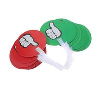 HANABASS Yes No Voting Paddles 30 Pieces Classroom Handheld Judging Boards 24x15cm Reusable Voting Boards Teacher Interaction Supplies for School Events