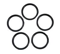 Hanabitx 5Pcs Dashboard Air Conditioning Outlet Vent Ring Cover Trim ABS Carbon Fiber Interior Kit for Vitara 2015-2020