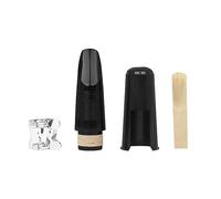 Hanabitx Clarinet Flute Head Set ABS Cork Flute Head Hat Whistle Piece Black Pipe Mouthpiece Easy To Use