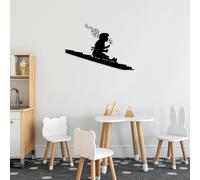 Hanah Home Stylish Black Decorative Metal Wall Accessory, 47 x 70 cm, 100% Metal, 1.5 mm Thickness, Easy Wall Mounting, Perfect for Modern Decor