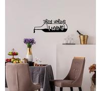 Hanah Home Stylish Black Decorative Metal Wall Accessory, 67 x 28 cm, 100% Metal, 1.5 mm Thickness, Easy Wall Mounting, Perfect for Modern Decor