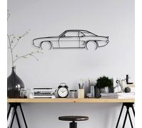 Hanah Home Stylish Black Decorative Metal Wall Accessory, 70 x 18 cm, 100% Metal, 1.5 mm Thickness, Easy Wall Mounting, Perfect for Modern Decor