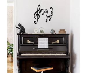 Hanah Home Stylish Black Decorative Metal Wall Accessory, 70 x 68 cm, 100% Metal, 1.5 mm Thickness, Easy Wall Mounting, Perfect for Modern Decor