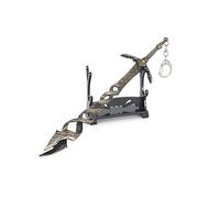Hanaiette 1pc Elden Ring Game peripheral weapons Model Keychain with Display Stand for Anime fans (STYLE 2)
