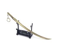 Hanaiette 1pc Elden Ring Game peripheral weapons Model Keychain with Display Stand for Anime fans (STYLE 5)