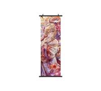 Hanaiette 1PC Genshin Impact Character dress Scroll Poster Wall Hanging Forged Cloth Painting (Yoimiya)