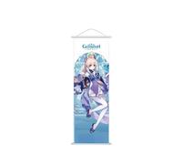 Hanaiette 1PC Genshin Impact Hanging Painting Silk Cloth Poster Engraved Scroll Animation Peripheral for game lover (Sangonomiya Kokomi)