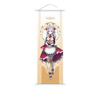 Hanaiette 1PC Genshin Impact Hanging Painting Silk Cloth Poster Engraved Scroll Animation Peripheral for game lover (Noelle)