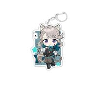 Hanaiette 1PC Genshin impact keychain pendant Fontaine acrylic double-sided sandwich (style 1)