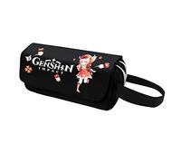 Hanaiette 1pc Genshin Impact Pencil Case Anime Cosplay Double Layers Pen Box Pen Pouch Stationery Organizer (STYLE3)