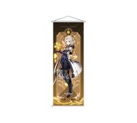 Hanaiette 1PC Genshin Impact Scroll Poster Wall Hanging Forged Cloth Painting Decor Live Room Bedroom Art Print 70 x 25 cm (Albedo)