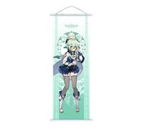 Hanaiette 1PC Genshin Impact Scroll Poster Wall Hanging Forged Cloth Painting Decor Live Room Bedroom (Sucrose)