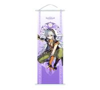 Hanaiette 1PC Genshin Impact Scroll Poster Wall Hanging Forged Cloth Painting Decor Live Room Bedroom (Razor)