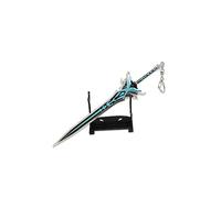Hanaiette 1PC Genshin impact weapon keychain Two-handed Sword desktop ornaments game with display stand (STYLE 2)