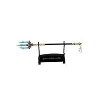 hanaiette 1pc God of War Chaos Blade Thunder Hammer Axe Sword Weapon Model Keychain with Display Stand (Standard model 12)
