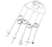 Hanaiette 1PC HXH Anime Bracelet Ring Accessories Five Finger Rings Adult Kurapika Bracelet (Silver)
