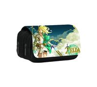 Hanaiette 1PC Tears of The Kingdom Pen Pencil Case Big Capacity Cartoon Marker Bags Storage Holder (Style 3)