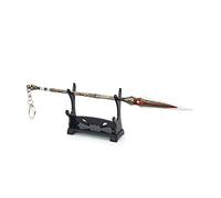 Hanaiette God of War Chaos Blade Thunder Hammer Axe Weapon Model Keychain with Display Stand for Anime fans (STYLE 2)