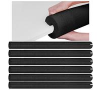 Hanaive Black 6 Pcs 40 x 3. 5 x 1 Inch Jumbo Pool Noodles Pipe Insulation Foam Tube Pre Slit Clamp Foam Noodles for Padding Large Tube for Swimming Floating Craft Projects Padding Bumper