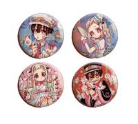Hanako Kun Badges Anime Figure Hanako Yashiro Nene Pin Badges Minamoto Kou Brooch 4pcs Set